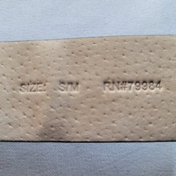 CHICO'S Black & Gold Leopard Stone Women's Belt (Size: S/M) - Picture 2 of 11